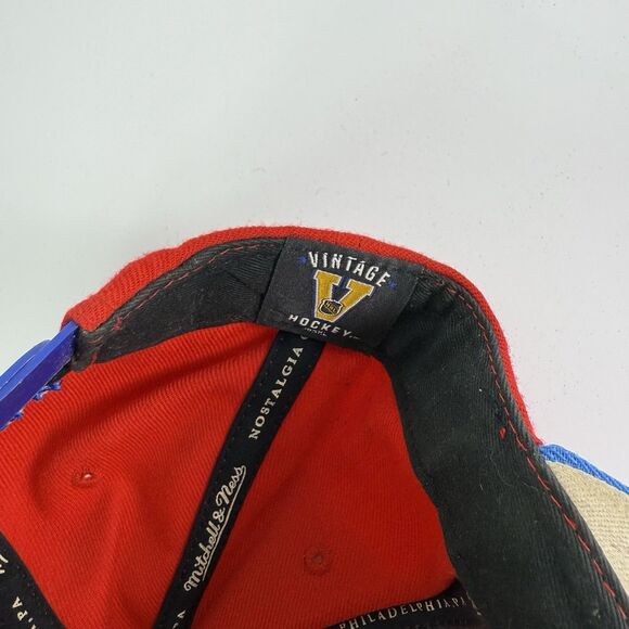 Wool Washington Capitals NHL Hockey Mitchell & Ness Red Blue Snapback Hat Cap - Picture 8 of 11